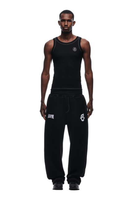 6PM Season ICONS OPEN LEG JOGGER BLACK