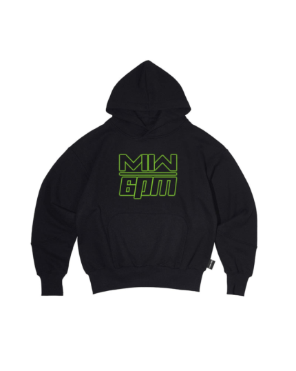 6PM Season LOGO HOODIE BLACK