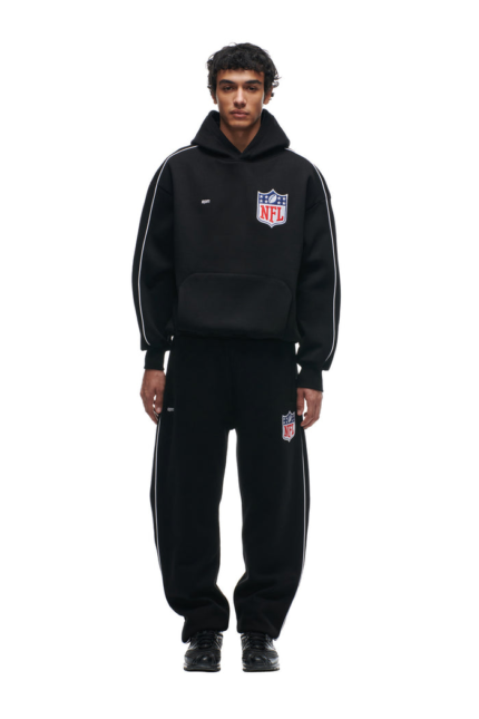 6PM Season SHIELD LOGO HOODIE BLACK