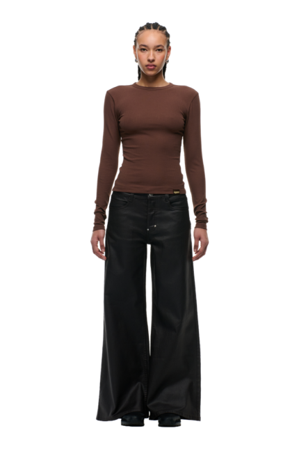 6PM Season WMNS RIBBED LS DARK HAZELNUTWMNS RIBBED LS DARK HAZELNUT